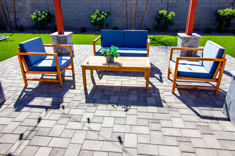 Paver Patio with Furniture